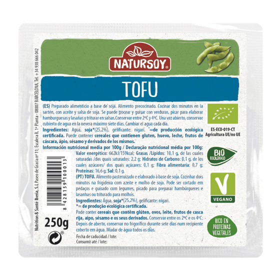 Tofu natural 250g NATURSOY